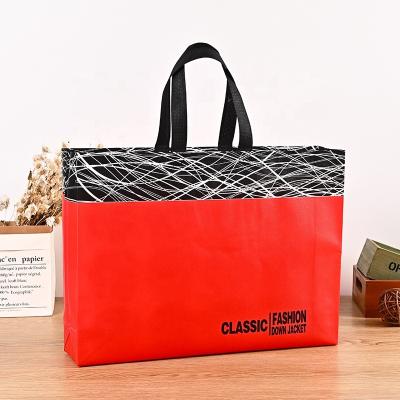 China Wholesale Eco Friendly Recycled Custom Logo Totebag Shopper Grocery Packaging Handled Clothes Non Woven Tote Shopping Bag for sale