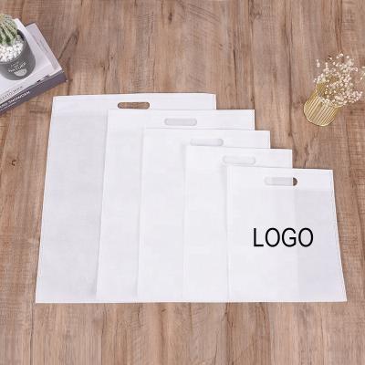 China PUNCH OEM Supply Wholesale Professional D-Cut Nonwoven Lamination Shopping Bags Laminated Die Cut Bag for sale