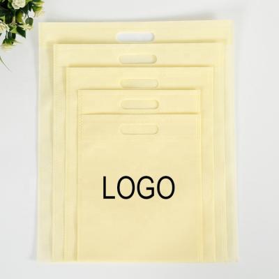 China PUNCH Wholesale Custom Logo D Custom Cut Non Woven Convenient Non Woven Bag Information Storage Bag for sale