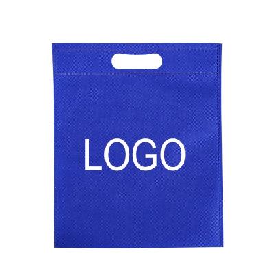 China PUNCH wholesale custom logo printed custom reusable non woven bag D cut degradable shopping bag for sale