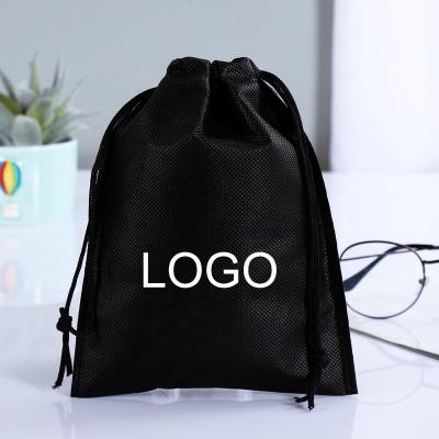 China Wholesale custom non woven waterproof non woven shoe bag logo dust bag travel drawstring shoe bag for sale