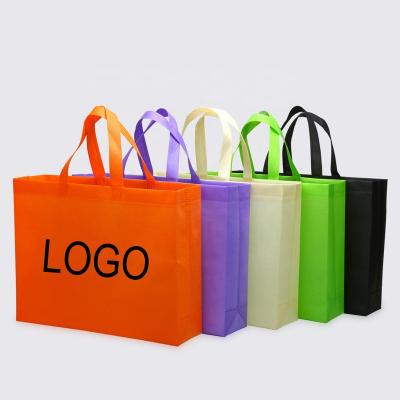 China Recyclable Wholesale Promotional Packaging Laminated Shopping Bag Packaging RPET Non Woven Bag PP Non Woven Shopping Bag for sale