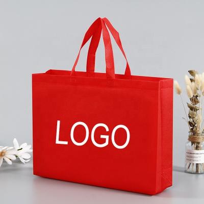 China Recyclable Wholesale Promotional Custom Shopping Non Woven Bag With Printing Logo Carry Bags Non Woven Shopping Bag for sale