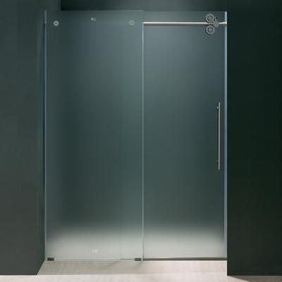 China 8 mm High Strength Shower Door Glass Toughened With High Polished Edge for sale