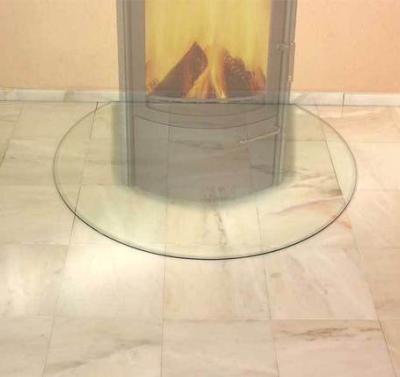 China CE EN12150 Standard Resistance Glass Hearth Plate 6mm Thickness Tempered High Pressure for sale