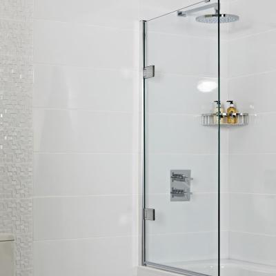 China Transparent Bath Shower Screen Glass Panel  Tempered Glass Safety for sale