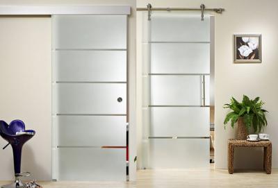 China Clear Float Durable Tempered Glass , Silkscreen Frosted Tempered Shower Glass Doors for sale