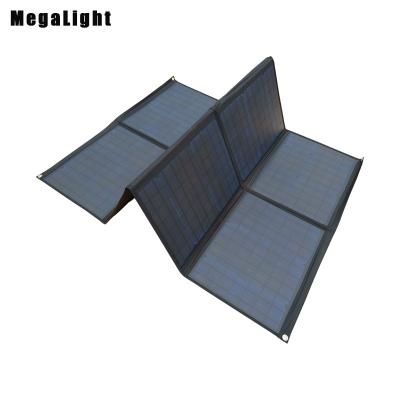 China PET+ EVA+ Fabric Megalight 200W Solar Panel Printing Logo 22.6% High Efficiency Waterproof Monocrystalline Solar Panel Portable Charger for sale