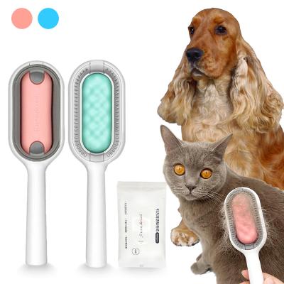 China Jc001 Dog Cat Comb Hair Massages Removes Pet Hair Brush Sweep For Pet Long Hair Tangled Curly Grooming Cleaning Beauty Accessories for sale