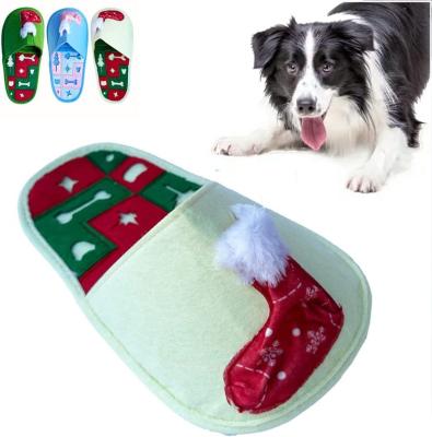 China New Jc001 Dog Christmas Pet Slow Food Cushion Clog Proof Cloth Slippers Toys for sale