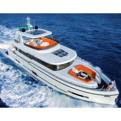 China New Fashion 2022 MS Boat Customized Panoramic Luxury Yacht Aluminum 23.16m 725hp*2 For Sale CCS CE Certificates For Europe Customers for sale