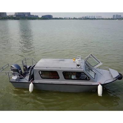 China 2021new Customized Military MS Aluminum Half Boat Cabin Cruiser 6.5m 175hp For Sale CCS CE Certificates For Europe Customers for sale