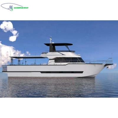 China 2021 New Customized Design MS Aluminum Recreational Fishing Boat For Sale 17.9m 560 Hp For Sale CCS CE Certificates For World Customers for sale