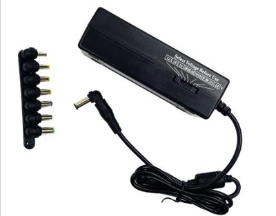 China UK Laptop Manual Adjustable Plug 70w 12V-24V Adjustable Charger and Adapter with 8 Tips for sale