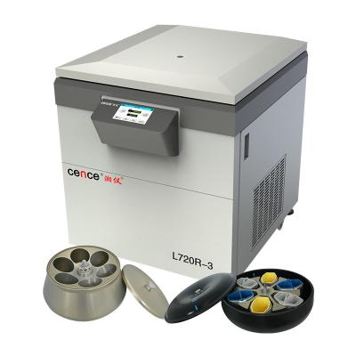 China Centrifugadora de poca velocidad de la centrifugadora L720R-3 de la separación de la sangre con el rotor del oscilación 6x2x1000ml en venta