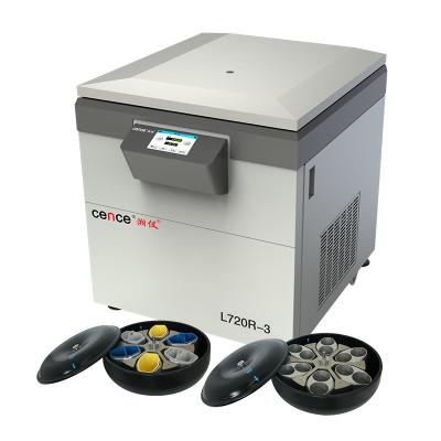 China Centrifugadora L720R-3 del banco de sangre de la capacidad grande con el rotor del ángulo del rotor 6x1000ml del oscilación 6x2400ml en venta