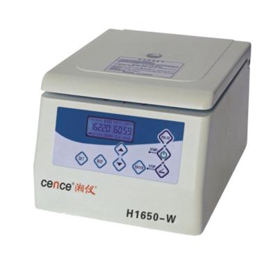 China Centrifugadora micro de alta velocidad H1650-W del certificado 16500rpm del CE en venta