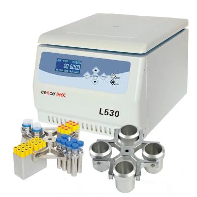 China Lab Centrifuge L530 Low Speed Blood Centrifuge With Swing Out Rotor Te koop