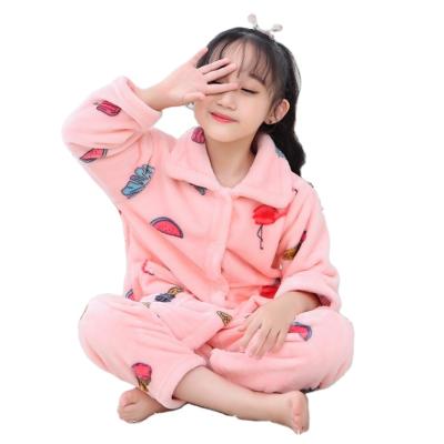 China QUICK DRY children's flannel pajamas set new style fall/winter flannel homewear for sale