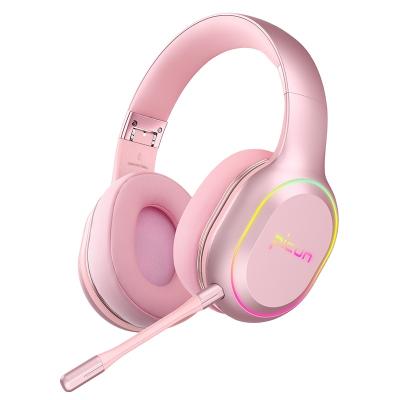 China Ancreu Picun P80X Headband Over Ear Vibrating Sound Mobile Phone Dual Driver Wireless Gaming Headset for sale