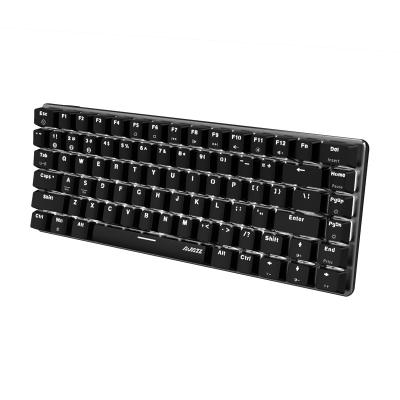 China 2021 Anti-ghosting Hot Ergonomic Aluminum Exchange RGB Aluminum Dual Mode Mechanical Keyboard Mini Led Gaming Keyboard for sale