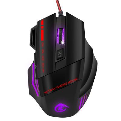 China For Game Ancreu HXSJ Brand Hotsale A907 Gaming Mouse Human Body Engineering Design Mouse Game for sale