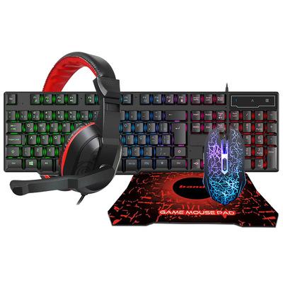 China General Gamer AN-123 Amazon Hot Sale 4 in 1 Combo Mechanical Wired Mouse and Keyboard for Gamer for sale