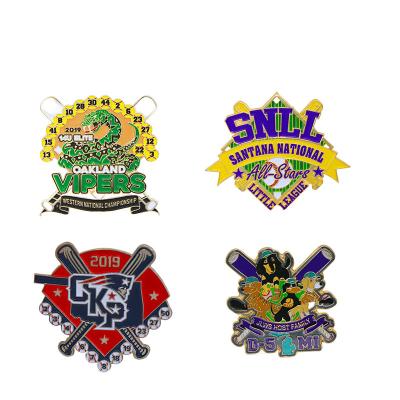 China Fabriek Leveranciers Custom Logo Baseball Hoed Pins Emblem Hard Soft Emaille Pins Voor Kleding Hoed Te koop