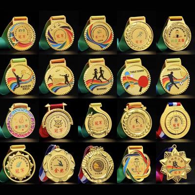 China Soft Personalized Custom Military Medals School Organization Engraved Soccer Medals for sale