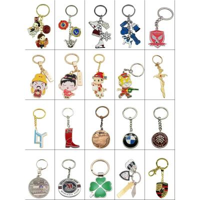 China Animal Sandblast Custom Logo Keychains 1.25inch - 2inch Personalized Keychains Bulk for sale