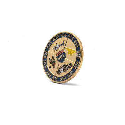 China Metal Souvenir Custom Coins USA Navy Challenge Collectible Commemorative  2D 3d Gold Coin for sale