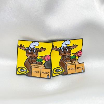 China Custom Wholesale Logo Metal Cute Cartoon Enamel Lapel Craft Pin for sale