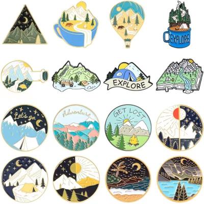 China Manufacturer China Metal Crafts Gift Collectible Customization Shape Lapel Creative Badge Pin for sale