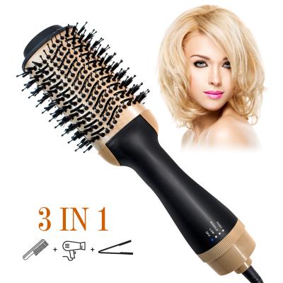 China New Design Airbrush Brush Hair Dryer Blowout Multi Function Mini Hair Curler Straightener WT-014 Professional Hot Home Salon Use for sale