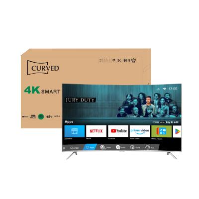 China Home / Hotel / Project TV 50inch TV Curved 4K UHD LED TV Television 50 Inch Smart Android TV for sale