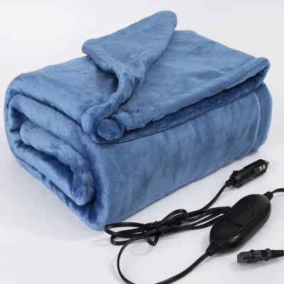 China Electric Heated Therapy Blanket 12 Volt Machine Washable For Car With Thermostat 3 Level Adjustable Heating Electric Blanket Flannel for sale