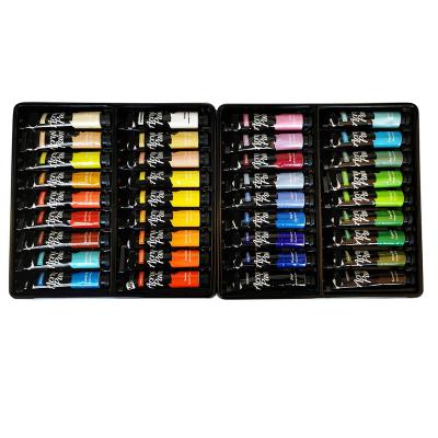 China Wholesale High Quality Paint Set Customized 36 Colors Acrylic Paint Aluminum Tube Set For Kids 20ml for sale