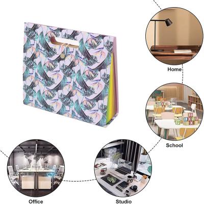 China For School or Office or Shop Tax Report Design Office Cardboard Document Accordio Folder Expanding Paper Bag New for Wholesale for sale