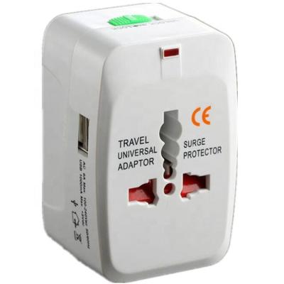 China Multinationaler Universalreise-Stecker-Adapter und Konverter mit 2 USB-Porten zu verkaufen