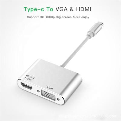 China Audiovideoadapter USBs C zu Konverter-Art C Hdmi 4K zu Adapter VGAs 1080P zu verkaufen