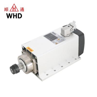 China WHD 2.2kw ER20 dustproof air cooled spindle with flange for engraving machine for sale