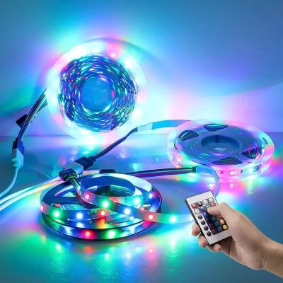 China Office high quality 300Leds 12v tiras set 5050 ip20 RGB 10m Multicolor for living room led strip lights for sale