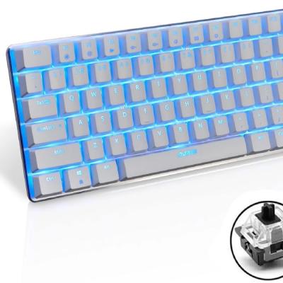 China Computer Keyboards Switch 82-Keys Waterproof Mechanical Keyboard Gaming Keyboard AK33 Blue Black Backlit Cable Gamer For PC Laptop Games for sale