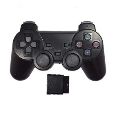 China Touch Buttons Transparent Color Game Controller For Sony PS2 2.4G Vibration Controller For Playstation 2 Wireless Joystick for sale