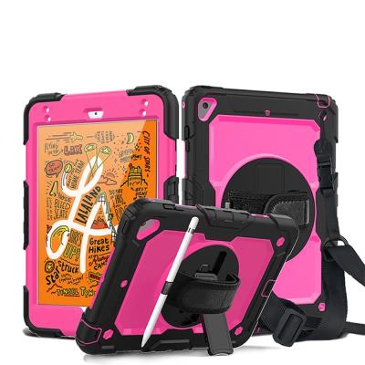 China 360 Protection For iPad 2019 Mini Case 7.9 Inch Cover For iPad Mini 4 Mini 5 Cover Anti-fall Case Rotate Hand Strap Shoulder Strap for sale