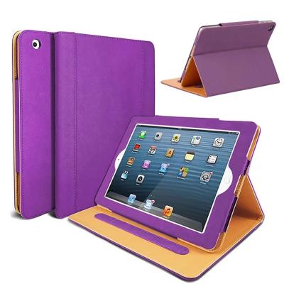 China 360 Protection For iPad 4 iPad 3 iPad 2 Case 9.7in Artificial Leather Wallet Cover A1395 A1396 A1397 A1416 A1430 A1403 A1458 A1459 A1460 for sale