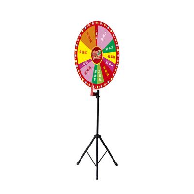 China Easy Installation Customized Professional Fortune Christmas Activity 60cm Diameter Promotion Advertising Spinning Wheel for sale