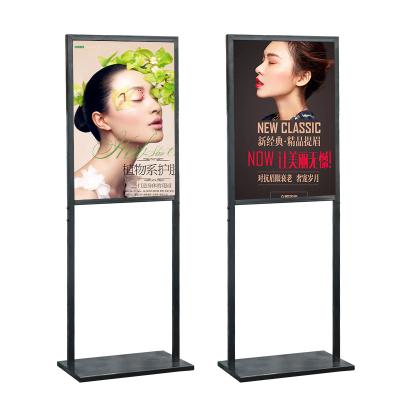 China Waterproof H Type Frame Sign Windproof Iron Poster Stand For Trade Show for sale