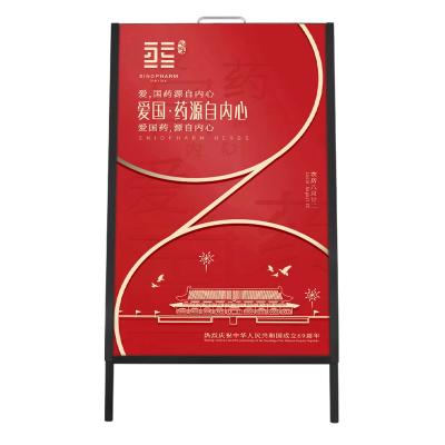 China Waterproof+Eco-friendly Poster Stand Show A Frame Sidewalk Display Stand for sale