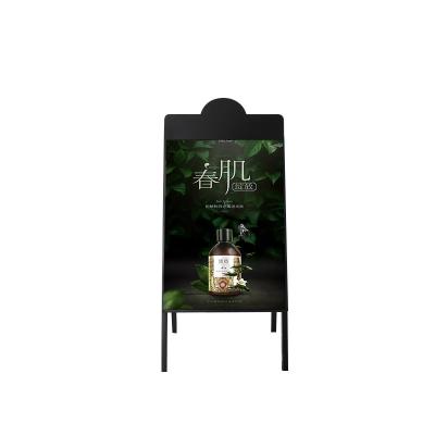 China Eco - Friendly Poster Display Double Side Advertising Boards Poster Stand Sidewalk A View Sign for sale